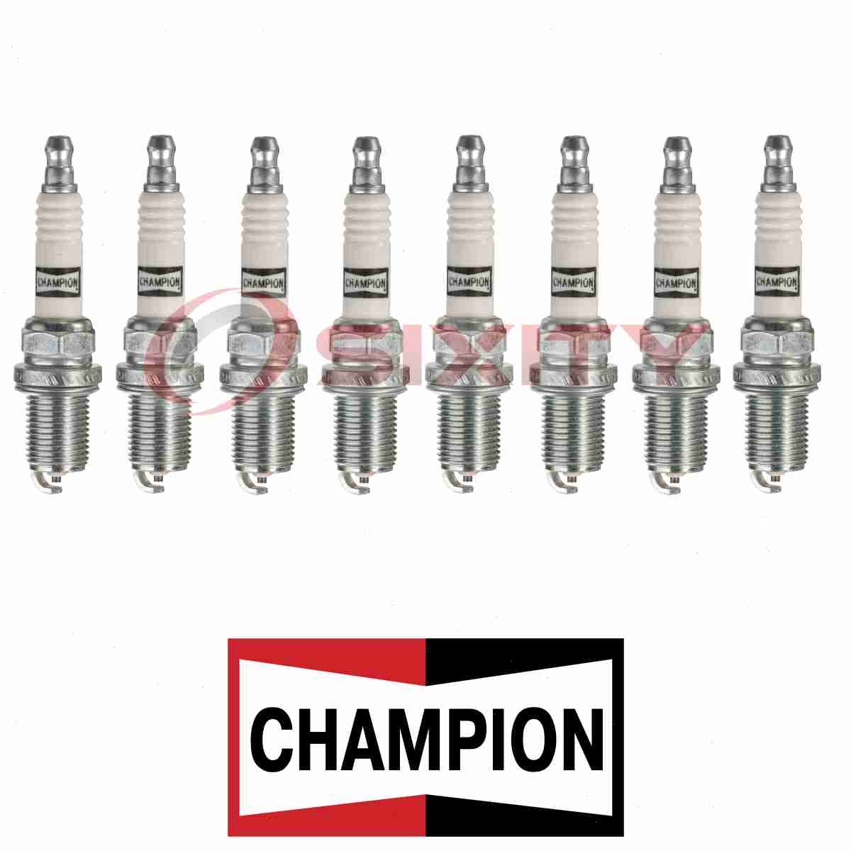 For Jaguar XJ8 CHAMPION PLATINUM 8 pc Spark Plugs 4.0L 4.2L V8 1998-2009 m0