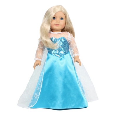 Elsa Frozen 1 Gown 18'' Doll Clothes Fits American Girl Doll