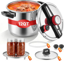 Pressure Cooker, 12Qt Pressure Cooker Stainless Steel, Pressures Canner with