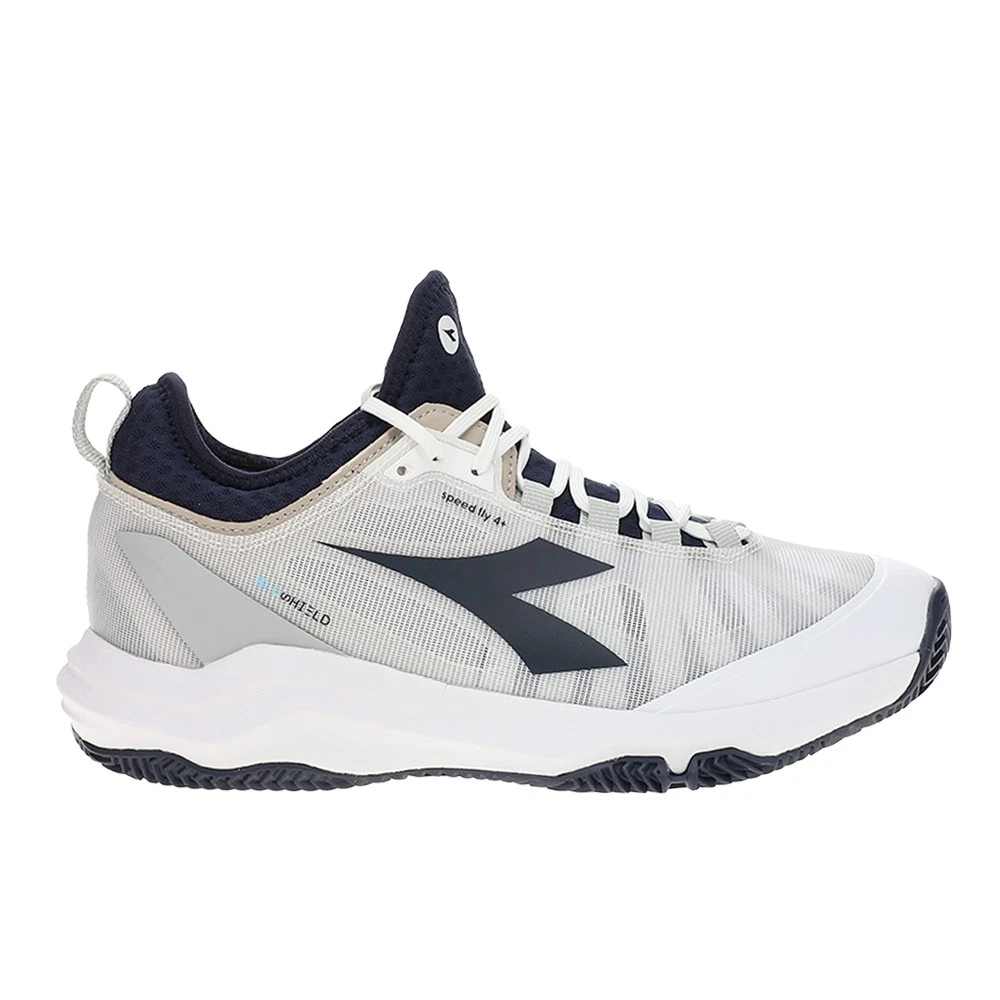diadora Speed Blushield Fly 4+ Clay Tennis Mens White Sneakers Athletic Shoes 1