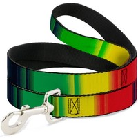 "Dog Leash Zarape4 Vertical Rasta Narrow 0.5\" (Us Import)"