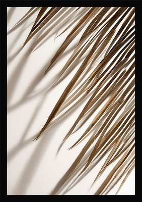 Weiche Palmblätter gerahmtes Wandbild Poster Leinwanddruck Bild