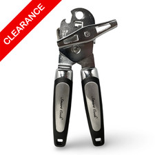 NEW Stainless Steel Can Opener  Bottle Opener Heavy Duty Black  Silver Handles