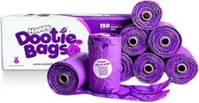 Happy Dootie Bags 10 Rolls.120 with Handles. 120 Count (Pack of 1) 