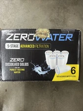 ZeroWater Official Replacement Filter 5 Stage 0 TDS Filter Replacement 6 Pack