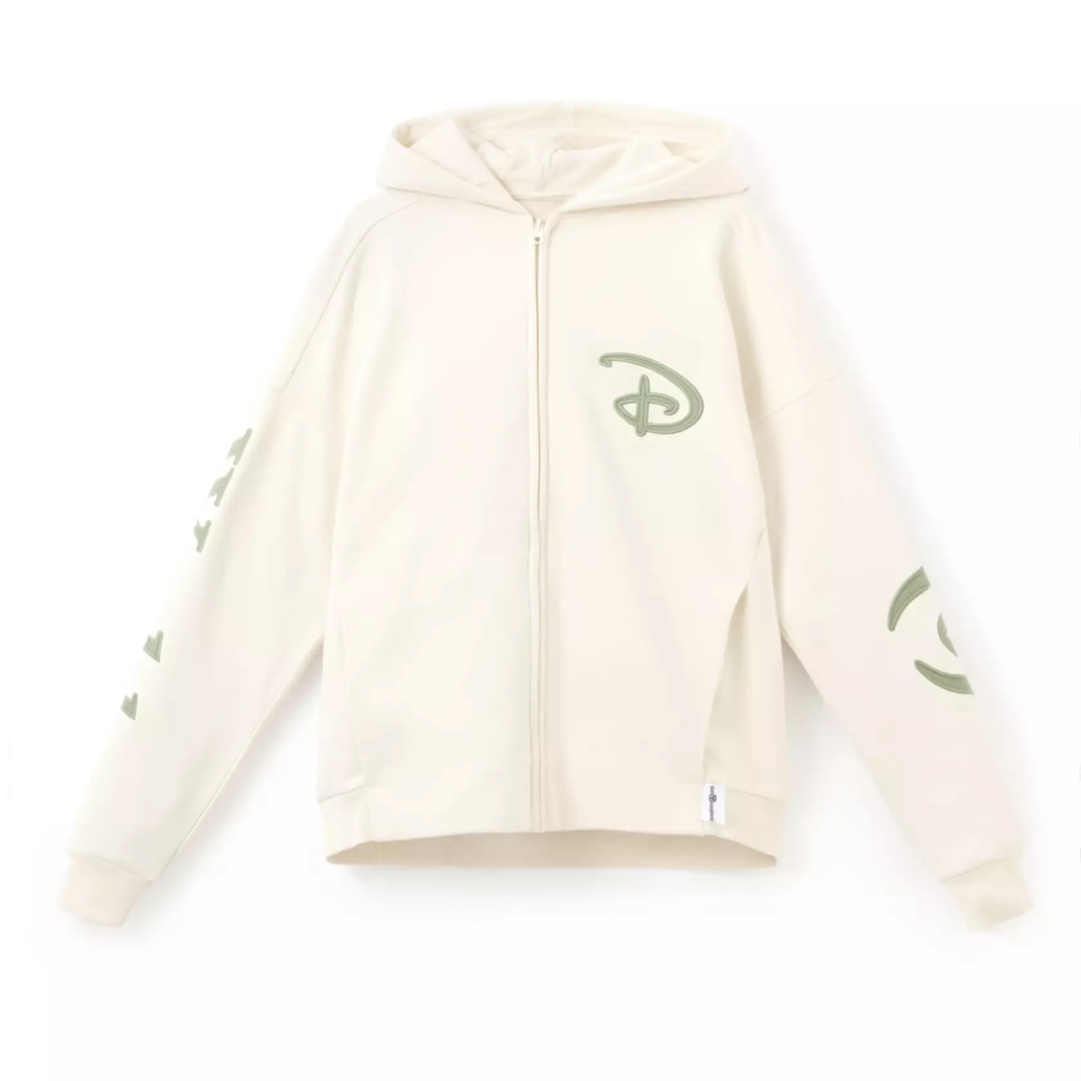 Disney Parks Cream Zip Hoodie Adult XL Walt Disney World Authentic