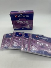Sealed Verbatim DVD +R Recordable 4 Pack 120 Min 4.7 GB 16x Speed