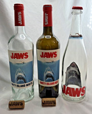 Jaws 50th Anniversary Decorative Complete 3 Wine Bottle Set EMPTY Scarce! 2025