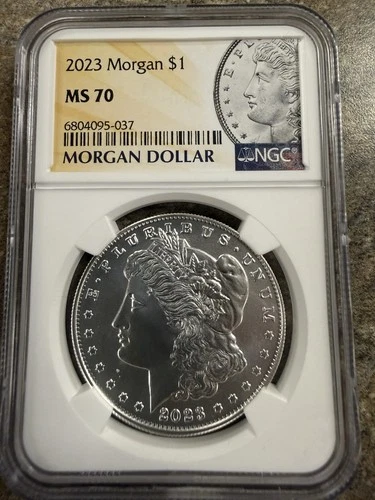 2023 $1 Morgan Silver Dollar NGC MS70 US Graded Coin