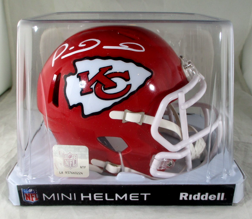 Patrick Mahomes / Autographed Kansas City Chiefs Riddell Brand Mini ...