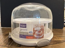 ​​Better Homes & Gardens Cake Carrier - 13" Round, Clear Cover, Dishwasher Safe!