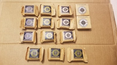 2 L'Occitane En Provence Milk 1.7 Oz & 12 L'Occitane 0.8oz Savon Extra-Doux Soap