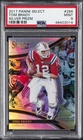 2017 PANINI SELECT SILVER PRIZM #286 TOM BRADY PSA 9