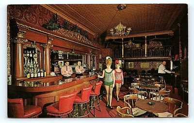 DURANGO, CO Colorado ~ DIAMOND BELLE ~ SALOON GIRLS ~Strater Hotel 1970 Postcard