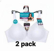Vanity Fair Radiant Women's Wireless Bra - Size 40C 2pk