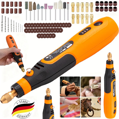 Mini Akku Dremel Multifunktionswerkzeug 131Tlg 3 Gänge Mehrzweck Drehwerkzeug
