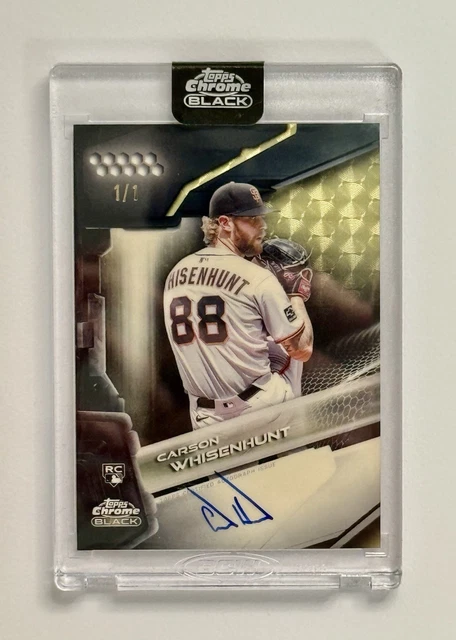 2026 Topps Chrome Black Carson Whisenhunt 1/1 Superfractor Autograph Giants RC