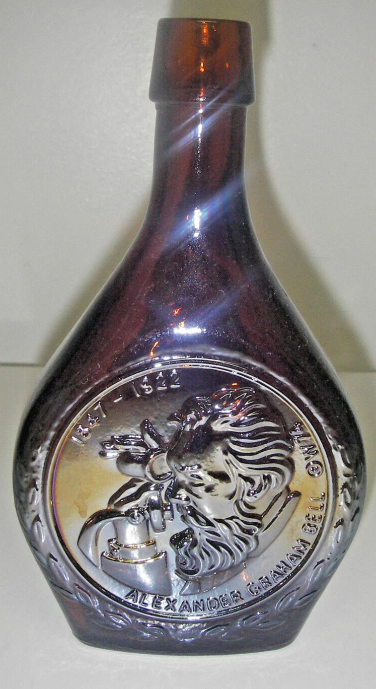 Wheaton Glass BOTTLE DECANTER Great American Series Alexander Graham Bell