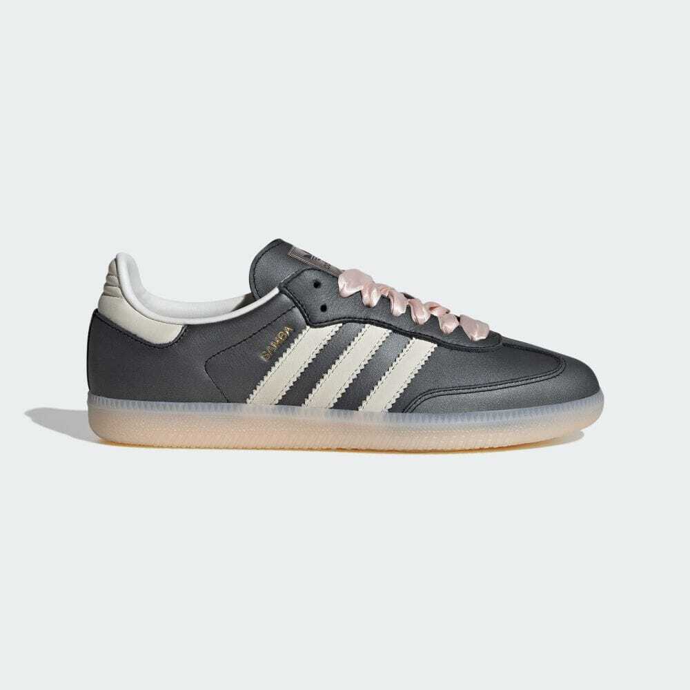 IH8047 adidas Originals Samba OG Ribbon Laces Black Pink (Women's