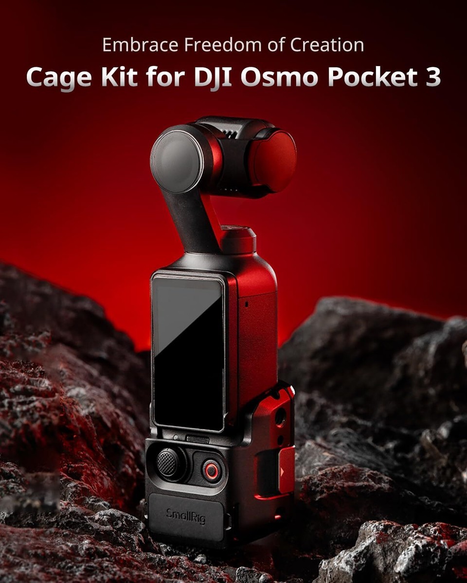 SmallRig Foldable GoPro Mount, Aluminium Cage for DJI Osmo Pocket