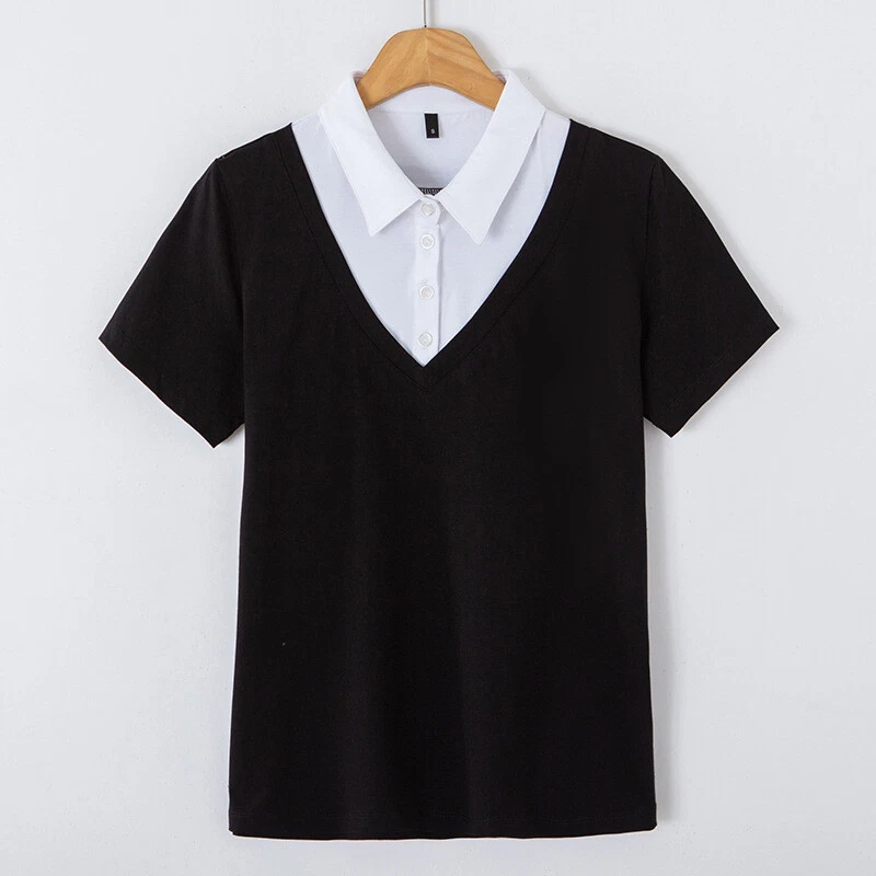 t shirt for girl with collar
