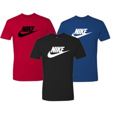 Nike Men's T-Shirt Logo Swoosh Printed Athletic Active Short Sleeve Shirt