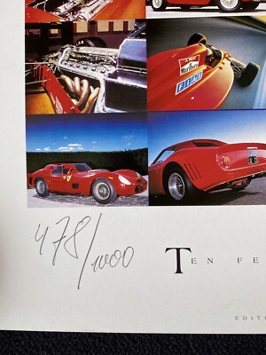 Ferrari Multi Poster mit 120 Fotos von Günther Raupp, aus den 90ern, 48