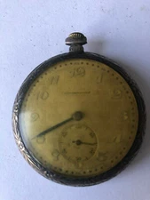 Langendorf Watch Company (L.W.C) 0.800 Silver Case Antique Pocket Watch 1900's