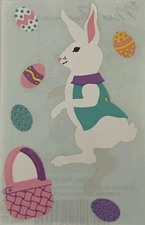 EASTER RABBIT Stickers(7pc) Mrs.Grossman's•Easter•Animal•Bunny •Basket•Egg•Jump