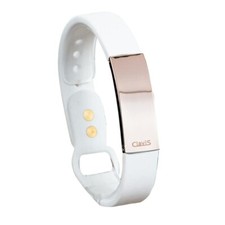 CLAVIS TERA MAGNETIC THERAPY SPORTS GOLF HEALTH BRACELET WHITE BAND ROSE GOLD