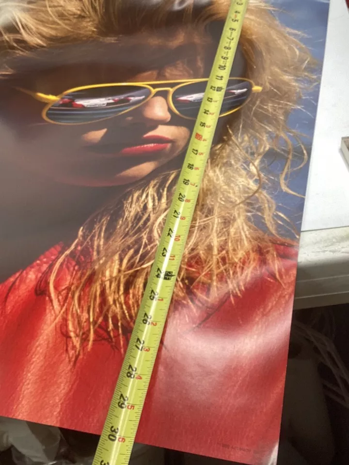 Vintage 30”x23” poster 1988 Grand Prix Circuit C64 Accolade Commodore 64 (L16) - Image 3 of 4