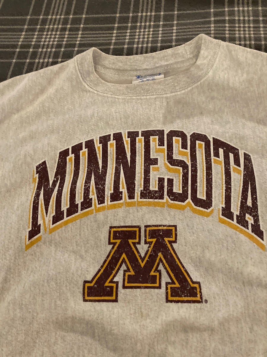 Vtg Minnesota Golden Gophers Reverse Weave Crew (M) by Champion
