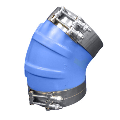 TRIDENT 6'' ID 45 DEGREE BLUE SILICONE MOLDED WET