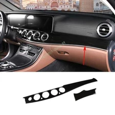 For Benz E-Class W213 AMG 2017-2022 2023 Glossy Black Center Console Dash Panel