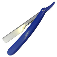 BARBER CUT THROAT STRAIGHT SALON SHAVING RAZORS SHAVE RASOIRS RASOI BLUE