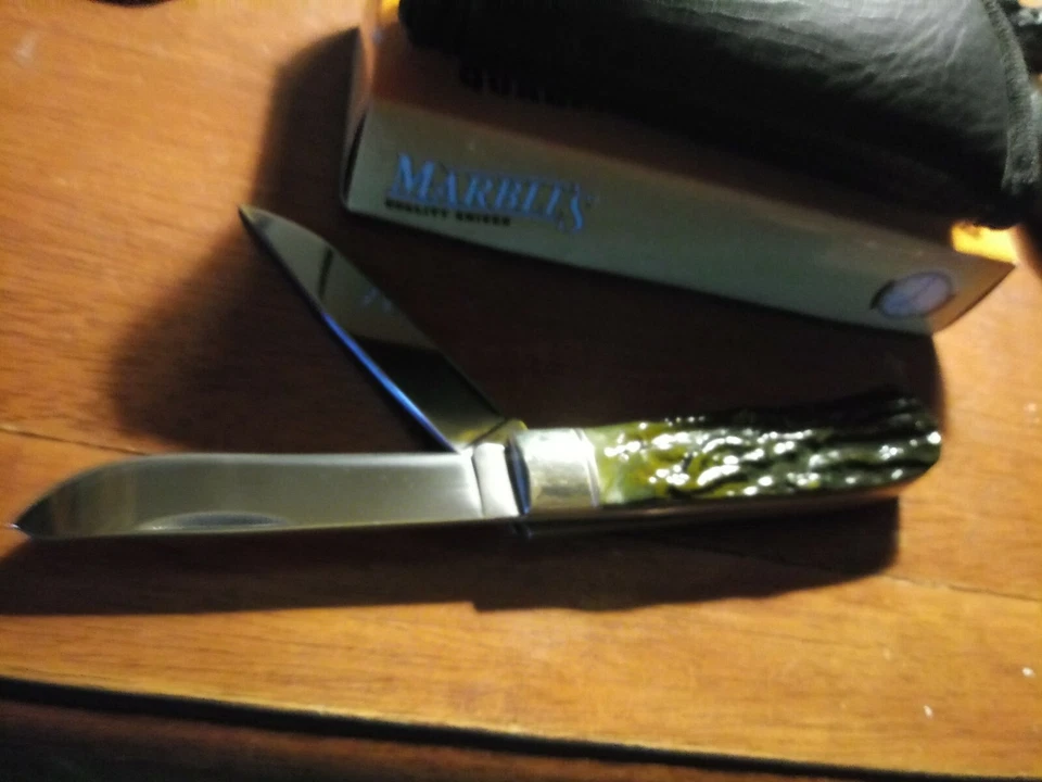 Faca e bolsa de couro de qualidade de mármore NOVA - Imagem 3 de 3