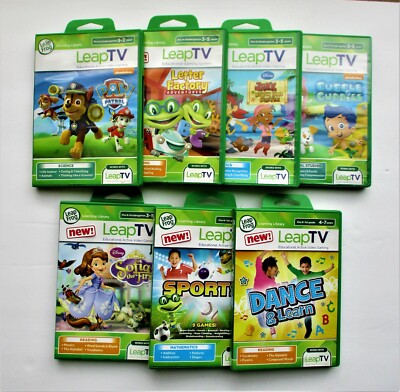 LEAP FROG LEAP TV CARTRIDGES WITH BOXES AND INSERTS LOT OF SEVEN 6 USED 1 NEW | eBay