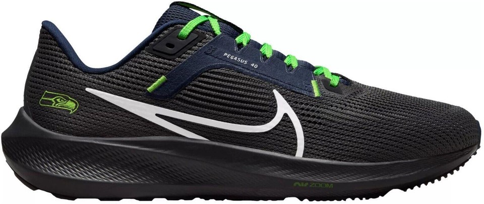 Mens Nike Air Zoom Pegasus 40 Athletic Shoes Seattle Seahawks US Size 11 s-l400.jpg main image 4