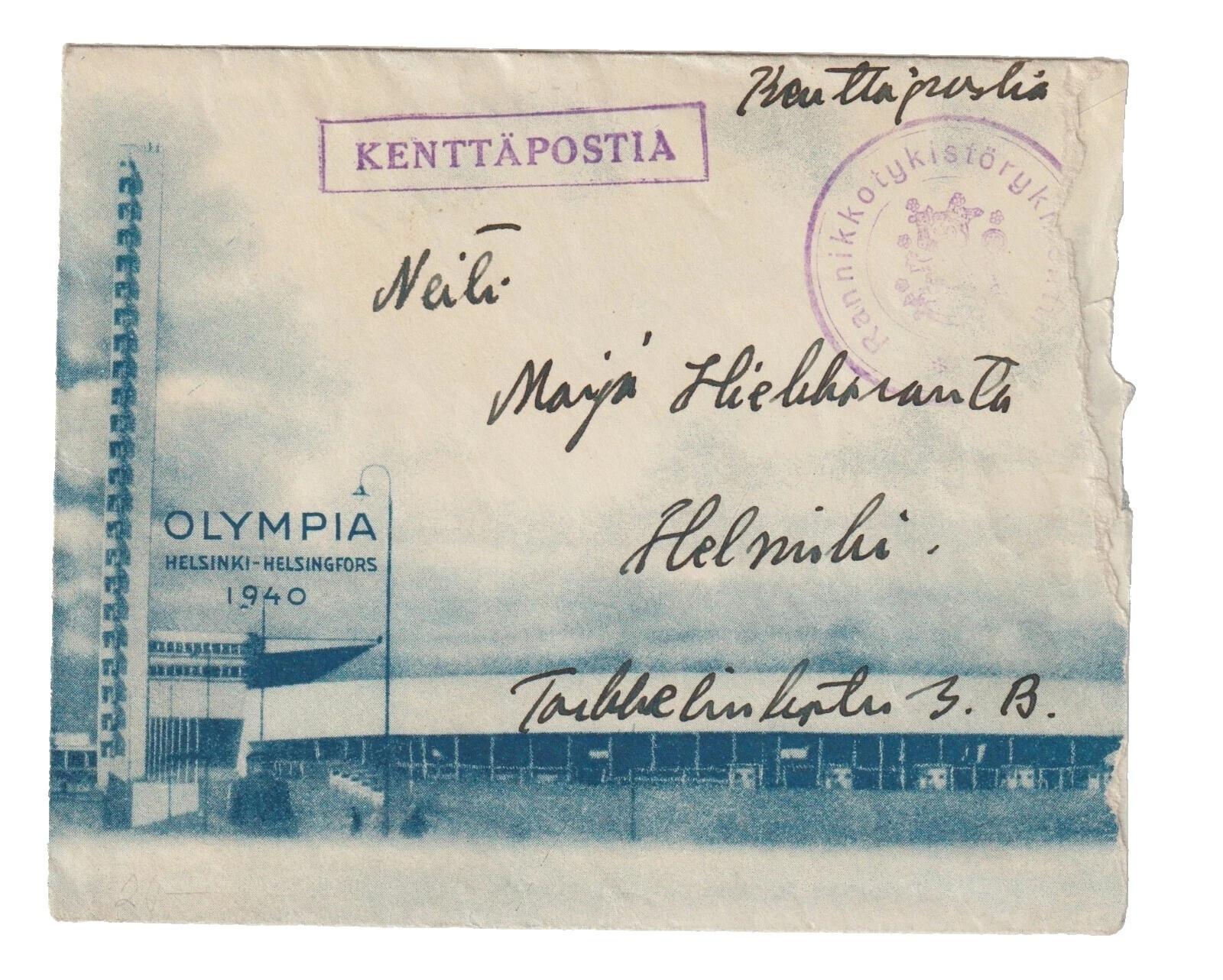 Military, War Cover Finnish Stamps