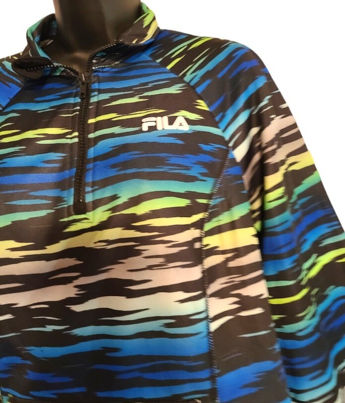 Fila Sport Maglione Donna Taglia Large Active Wear Manica Lunga Corsa...