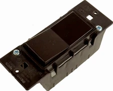 PASS & SEYMOUR LEGRAND SC070-S6 BLACK SELF-CONTAINED ROCKER SWITCH w/BACK *S66