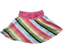 Gymboree Girls Skirt Size 5 Growing Flowers Modesty Shorts Vintage Striped