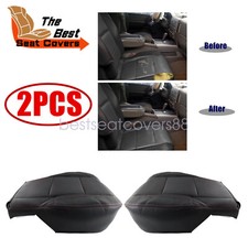 Red Seam For 2005-2015 Nissan Titan Pro-4x Front Both Side Bottom Seat Cover