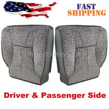 1998-2002 For Dodge Ram 1500 2500 Slt Driver Passenger Bottom Seat Cover Gray