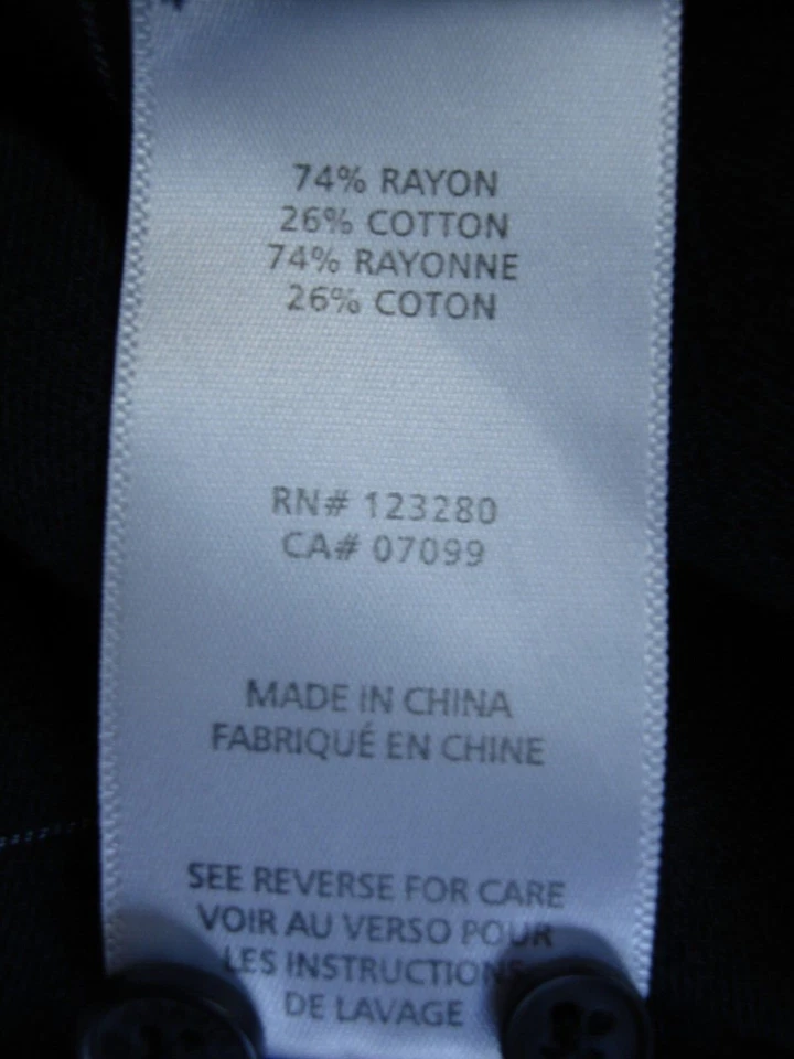 Travis Mathew Blue/Black Striped Rayon/Cotton L/S Button Ft. Shirt Sz. L - Image 4 of 4