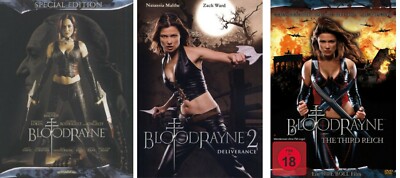 BloodRayne 1+2+3 TRILOGY - Ben Kingsley, Michelle Rodriguez, Udo Kier NEU