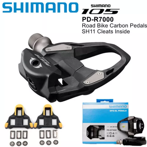 Shimano 105 PD-R7000 Pedały Carbon Rower szosowy Pedały zatrzaskowe z platformą SH11 - Zdjęcie 1 z 5