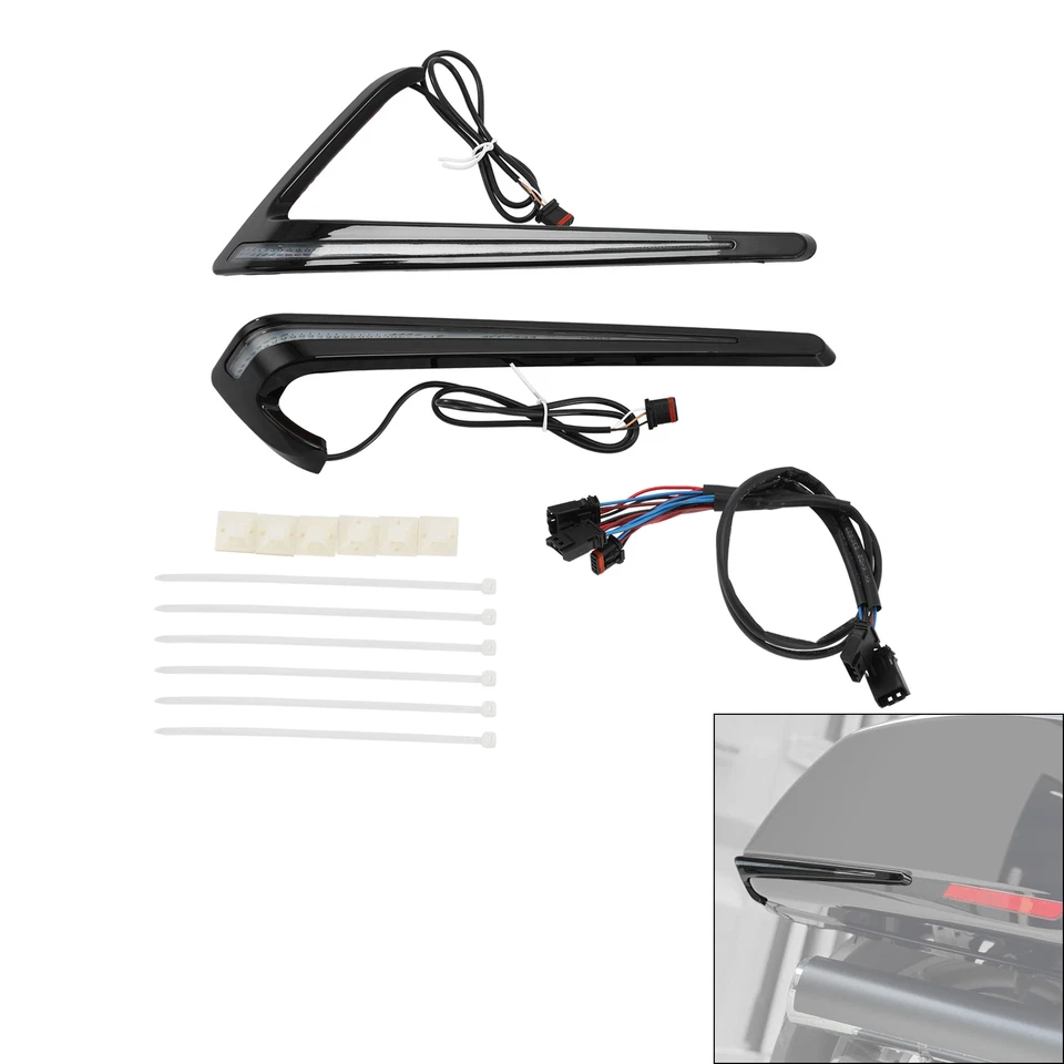 Luces de freno LED para alforja aptas para Harley Sport Glide 2018-2025 Foto 3 de 4