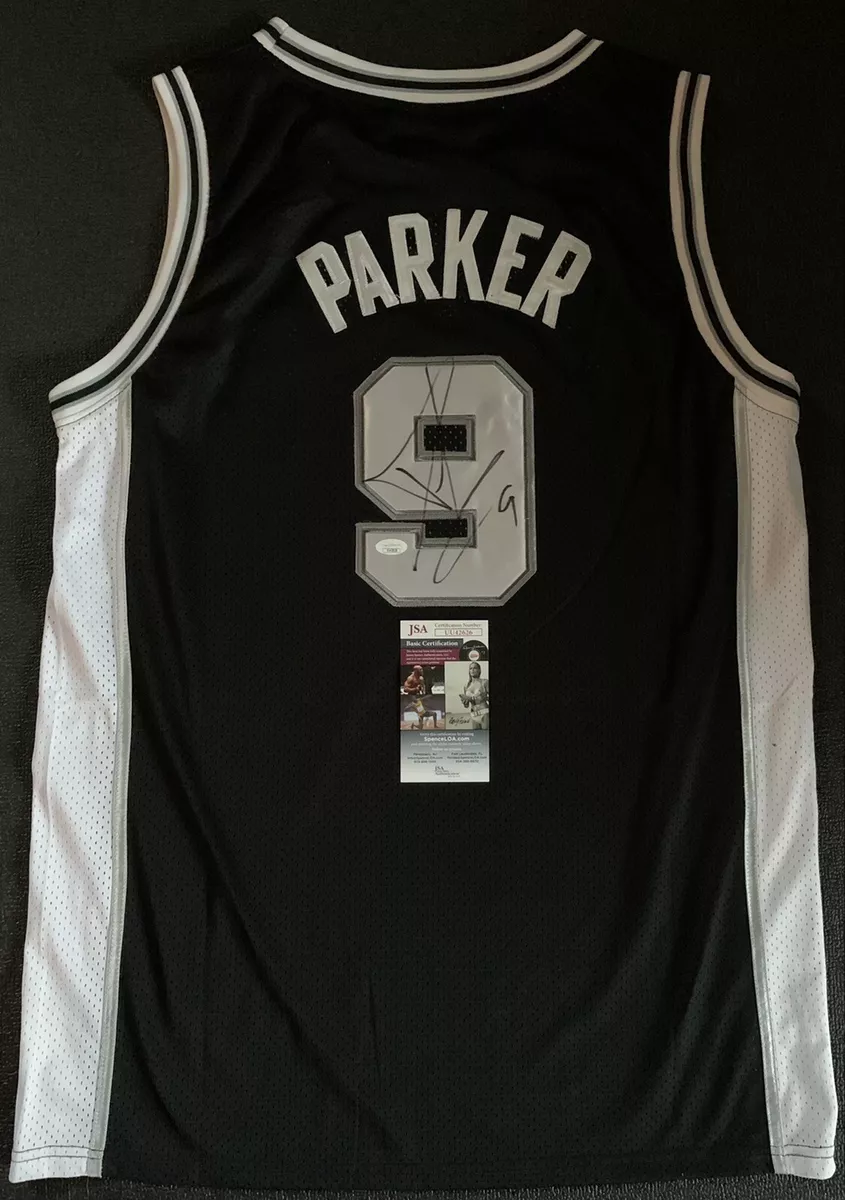 Tony Parker Signed Spurs Jersey XXL JSA Auto Finals MVP Adidas San Antonio