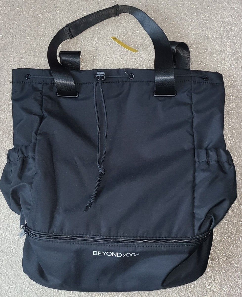 Beyond Yoga Convertible Black Bag Unisex Gym Bag Tote w  display picture 1
